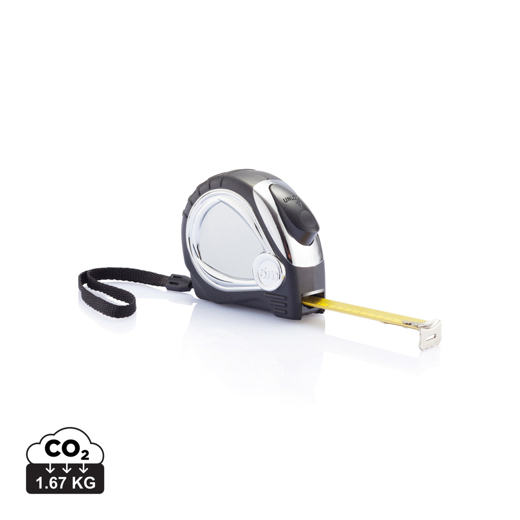 Flexómetro cromado auto stop - Herramientas, bricolaje y automóvil - Regalo Promocional Personalizado