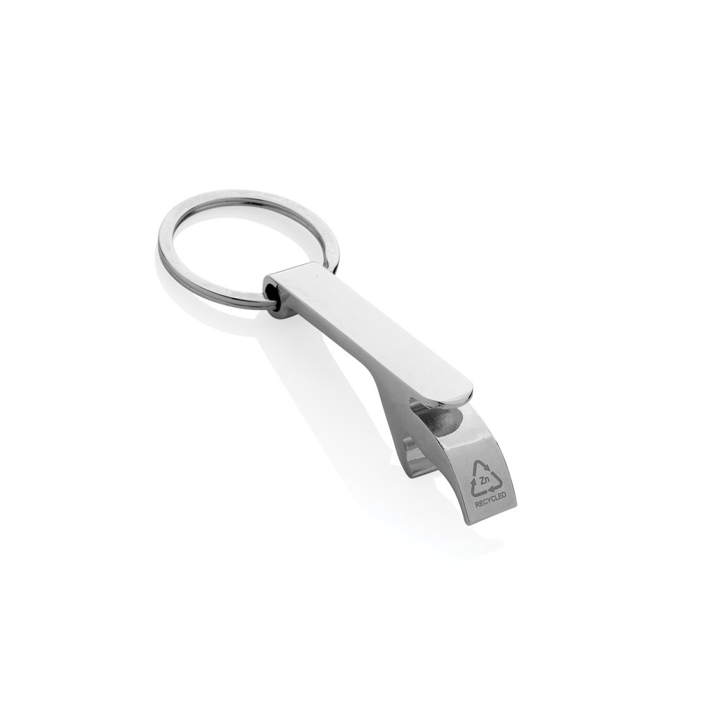 Llavero abridor botellas de aleación de zinc reciclado RCS - Llaveros, pins y chapas - Regalo Promocional Personalizado - vista alternativa