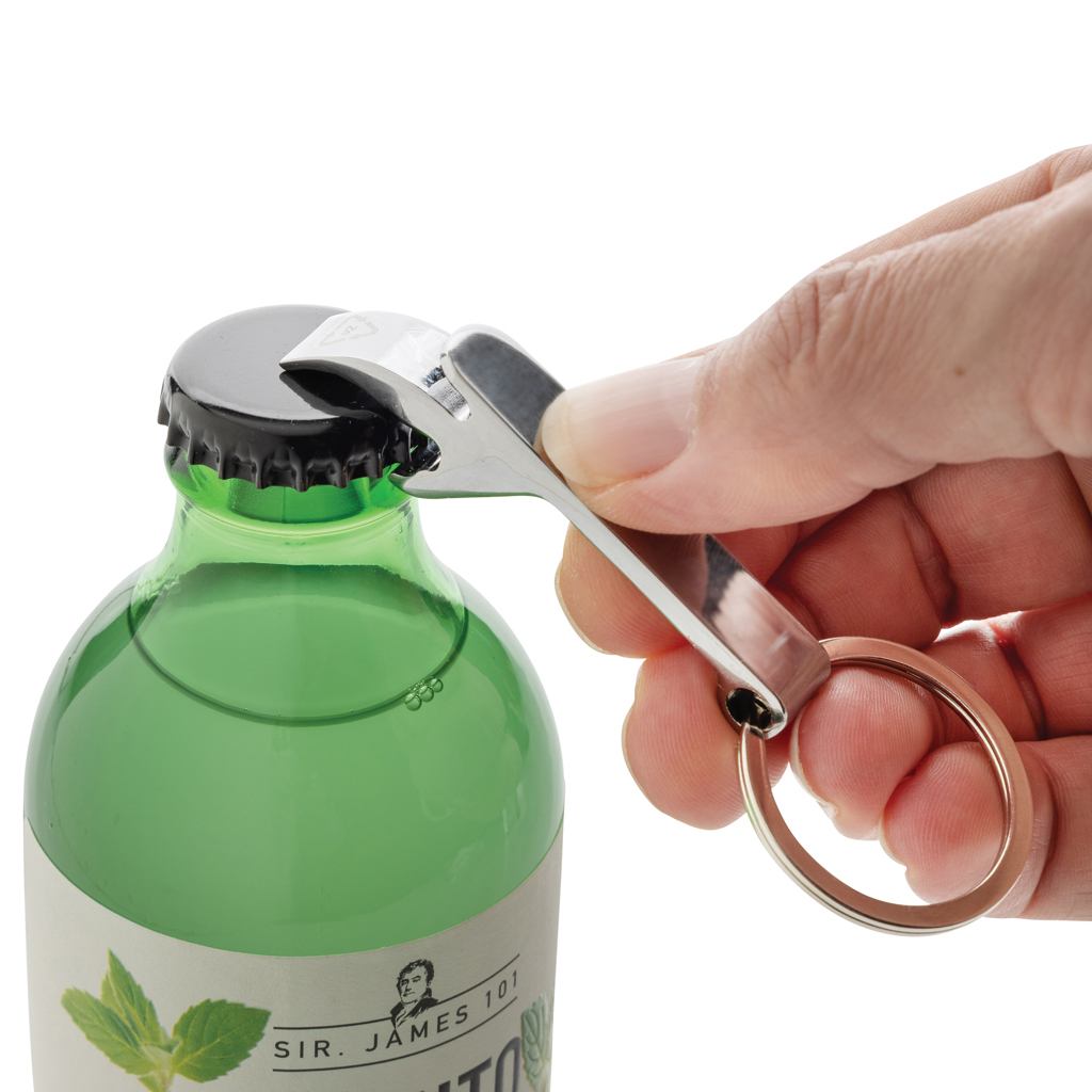 Llavero abridor botellas de aleación de zinc reciclado RCS - Llaveros, pins y chapas - Regalo Promocional Personalizado - imagen 3