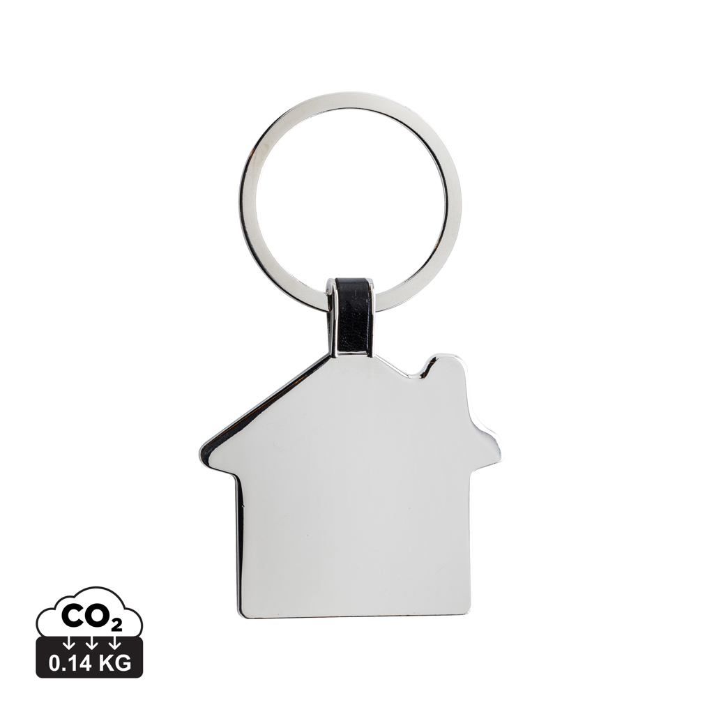 Llavero casa de aleación de zinc reciclado RCS - Llaveros, pins y chapas - Regalo Promocional Personalizado