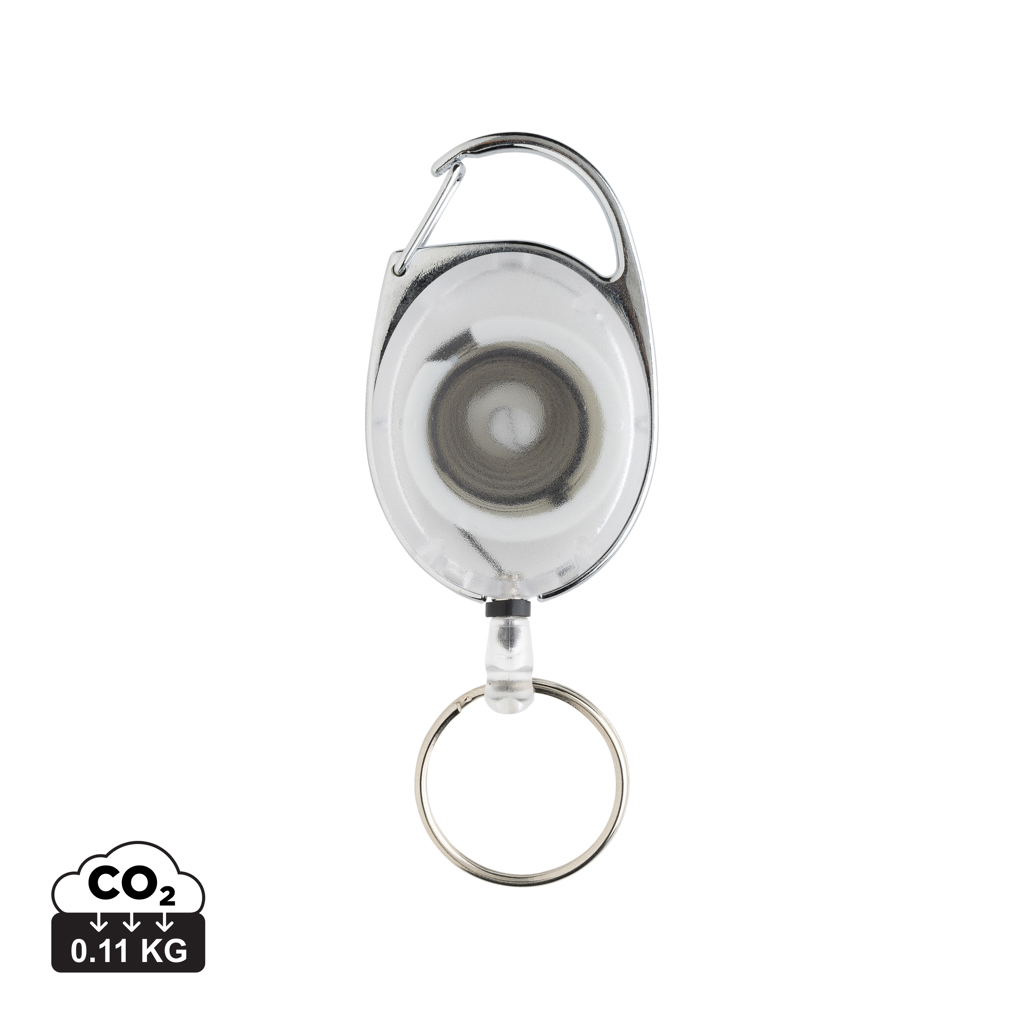 Llavero con clip alargable de ABS reciclado RCS - Llaveros, pins y chapas - Regalo Promocional Personalizado
