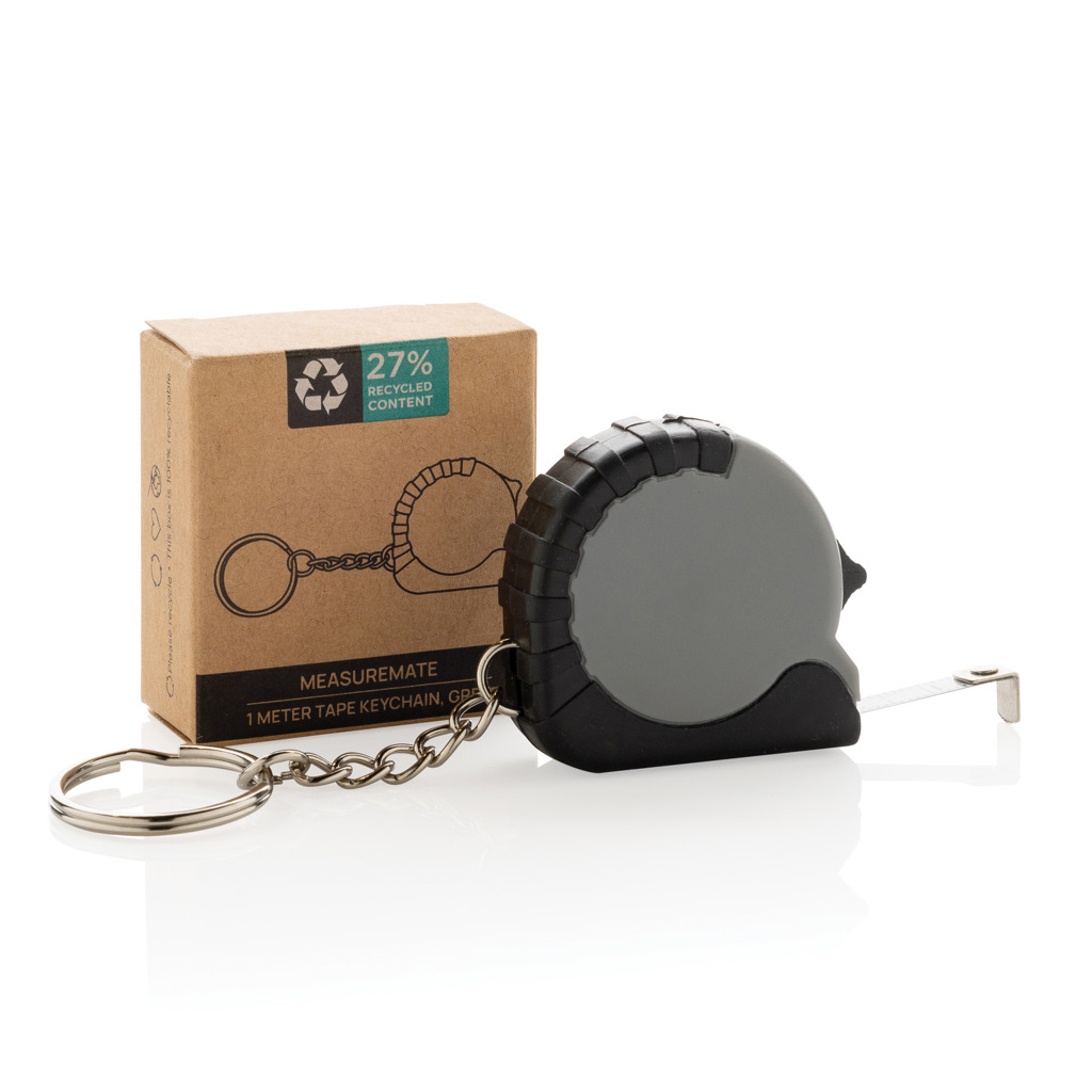 Llavero con cinta de 1m de ABS reciclado MeasureMate RCS - Llaveros, pins y chapas - Regalo Promocional Personalizado - imagen 4