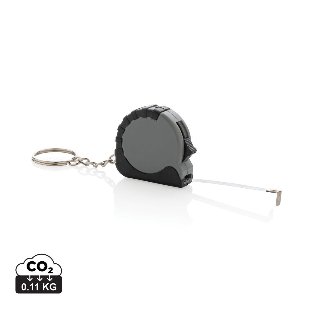 Llavero con cinta de 1m de ABS reciclado MeasureMate RCS - Llaveros, pins y chapas - Regalo Promocional Personalizado