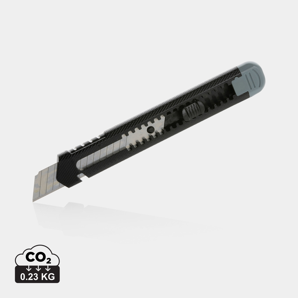 Navaja personalizada recargable de plástico reciclado RCS con hoja separable - Navajas personalizadas - Regalo Promocional Personalizado