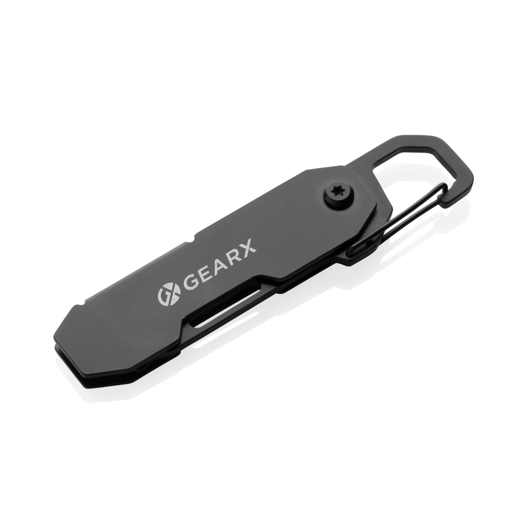 Herramienta EDC plegable Gear X mosquetón y cutter - Multiherramientas - Regalo Promocional Personalizado - imagen 3