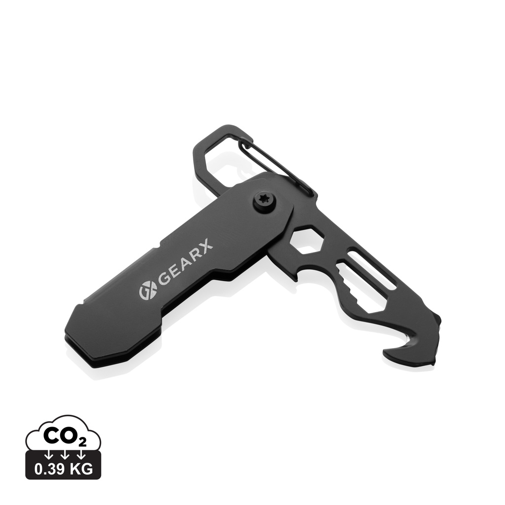 Herramienta EDC plegable Gear X mosquetón y cutter - Multiherramientas - Regalo Promocional Personalizado