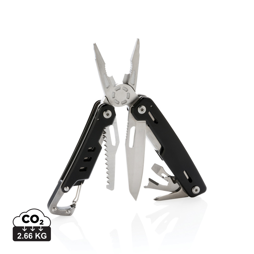 Multiherramienta personalizada Solid con mosquetón y 11 funciones - Multiherramientas - Regalo Promocional Personalizado