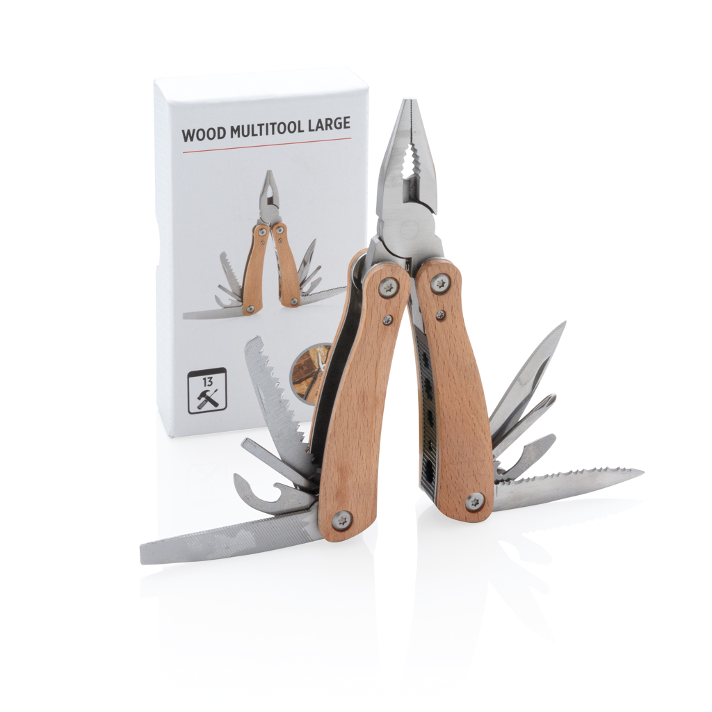 Multiherramienta personalizada de madera sólida con 13 funciones - Multiherramientas - Regalo Promocional Personalizado - imagen 15
