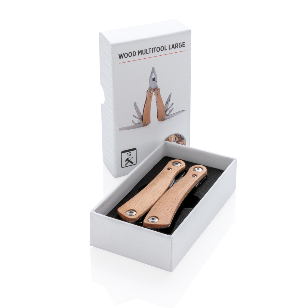 Multiherramienta personalizada de madera sólida con 13 funciones - Multiherramientas - Regalo Promocional Personalizado - imagen 4