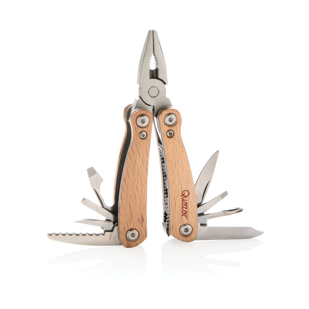 Mini multiherramienta personalizada de madera compacta con 12 funciones - Multiherramientas - Regalo Promocional Personalizado - imagen 7