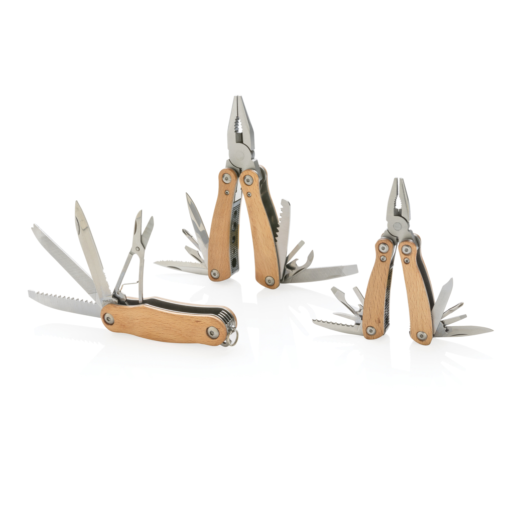 Mini multiherramienta personalizada de madera compacta con 12 funciones - Multiherramientas - Regalo Promocional Personalizado - imagen 8