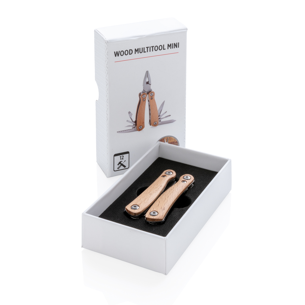 Mini multiherramienta personalizada de madera compacta con 12 funciones - Multiherramientas - Regalo Promocional Personalizado - imagen 15
