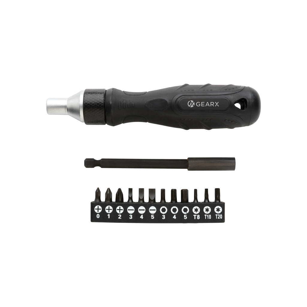 Destornillador Gear X de lujo personalizado con puntas S2 aleación - Sets de herramientas - Regalo Promocional Personalizado - vista alternativa