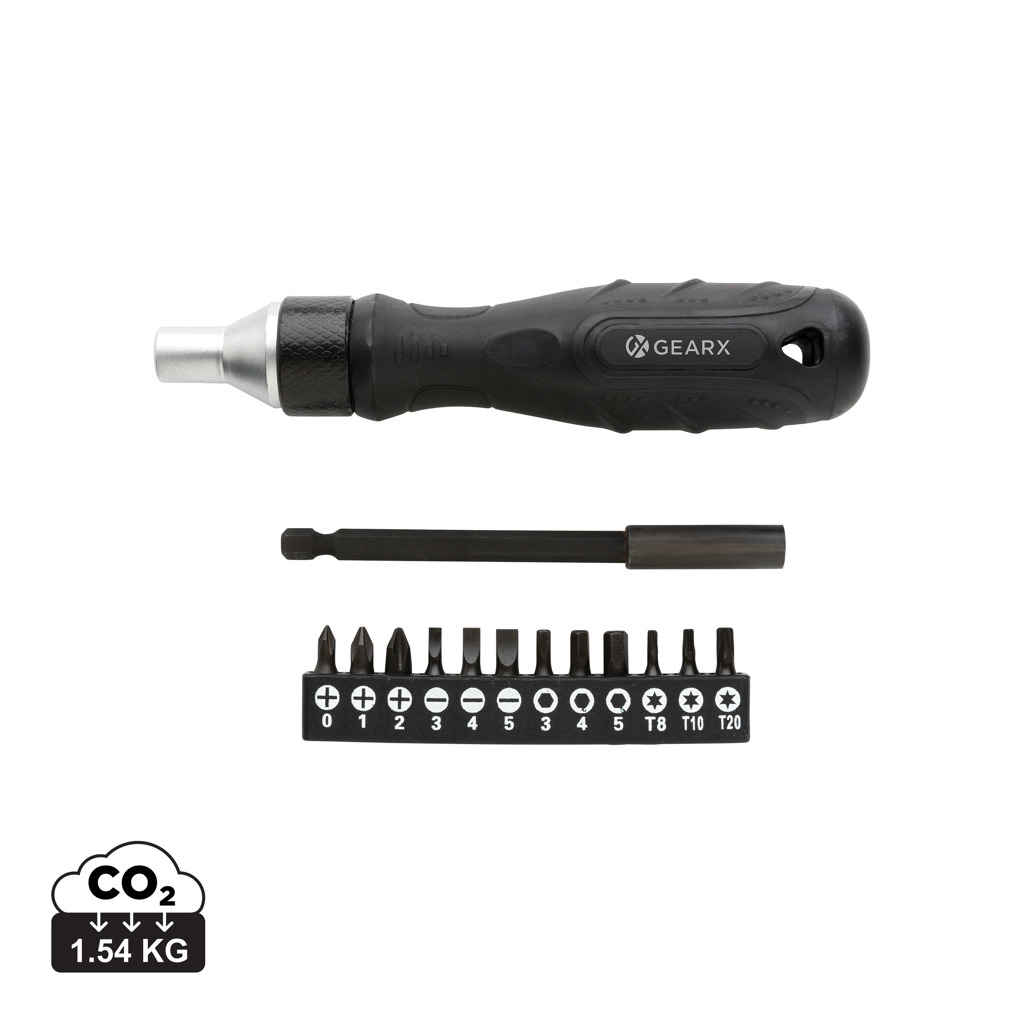 Destornillador Gear X de lujo personalizado con puntas S2 aleación - Sets de herramientas - Regalo Promocional Personalizado