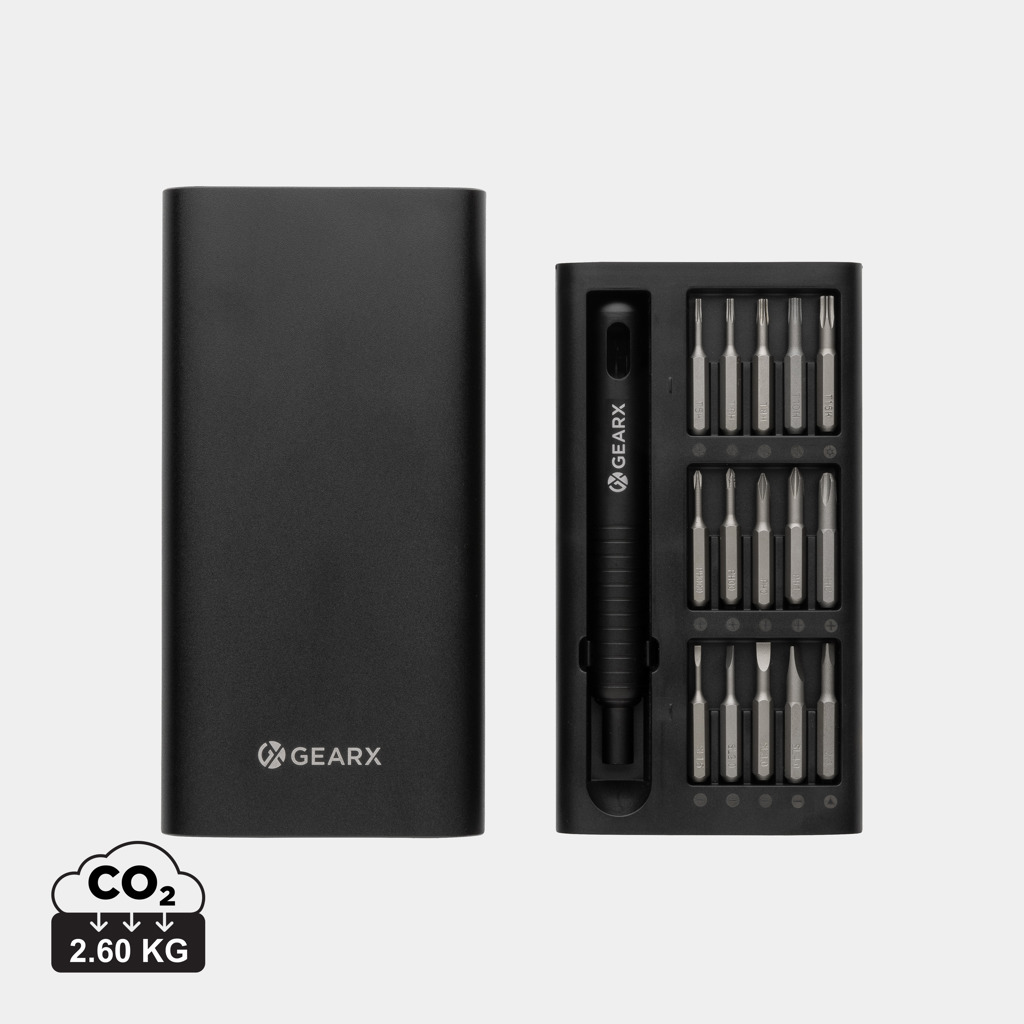 Set destornilladores de precisión Gear X 31 en 1 personalizado - Sets de herramientas - Regalo Promocional Personalizado