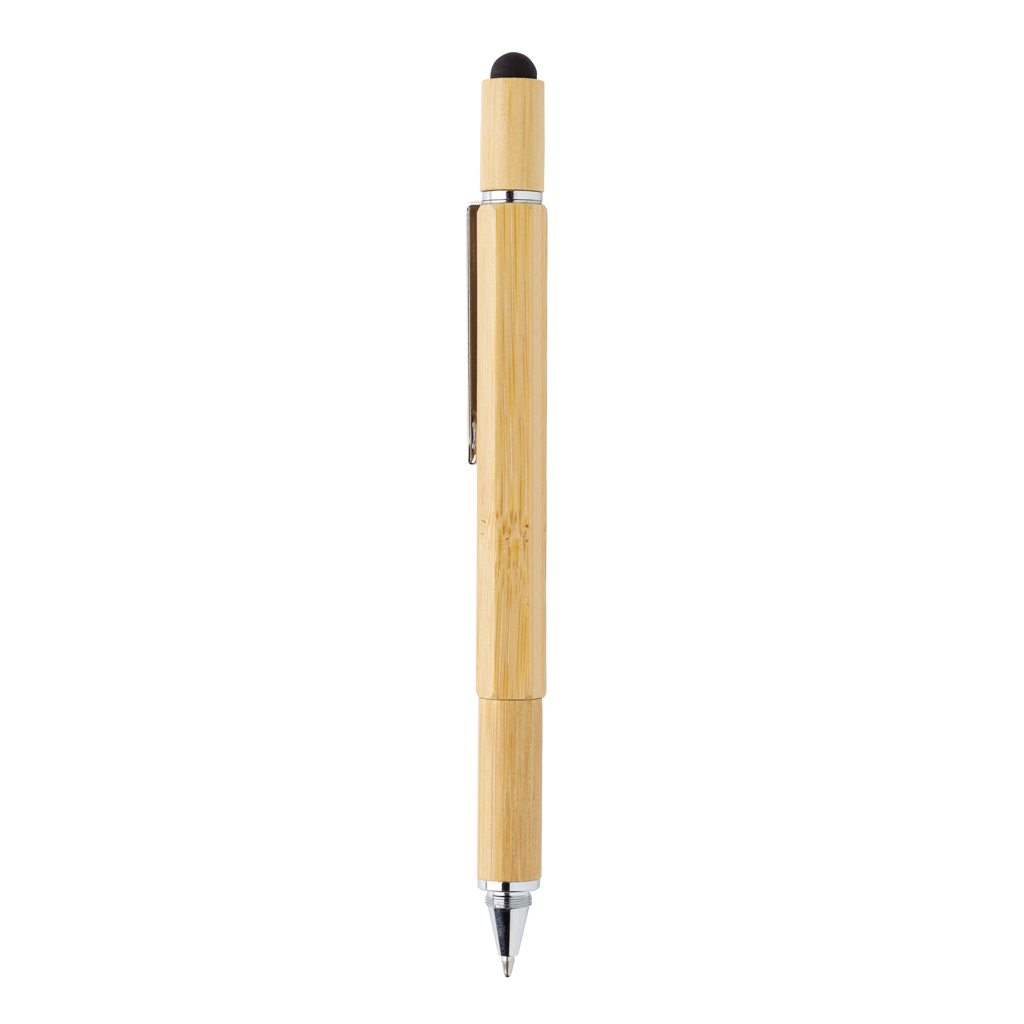 Bolígrafo multifunción personalizado de bambú 5 en 1 con regla - Multiherramientas - Regalo Promocional Personalizado - imagen 9
