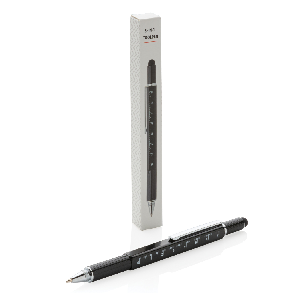 Bolígrafo herramienta personalizado 5 en 1 con regla y nivel - Multiherramientas - Regalo Promocional Personalizado - imagen 4