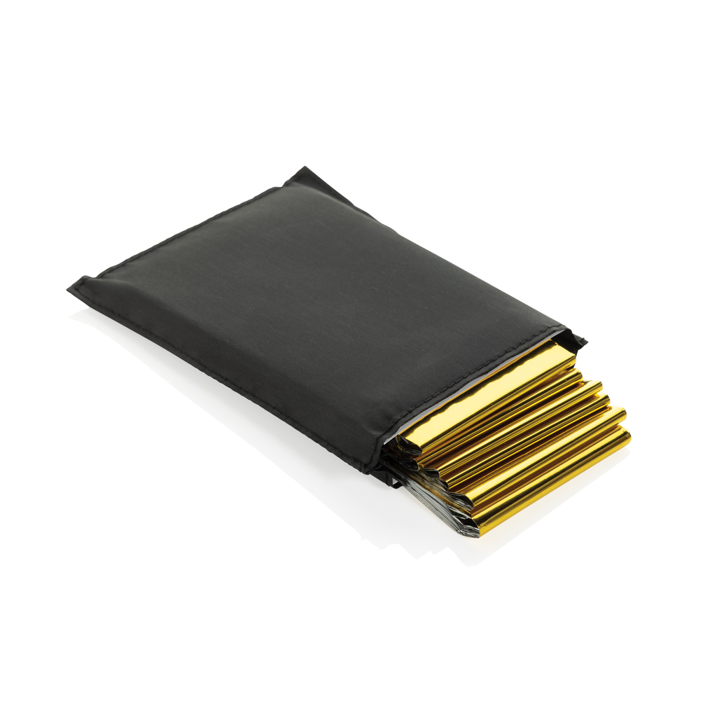 Manta de emergencia Solra en bolsa de RPET reciclado RCS - Novedades - Regalo Promocional Personalizado - vista alternativa