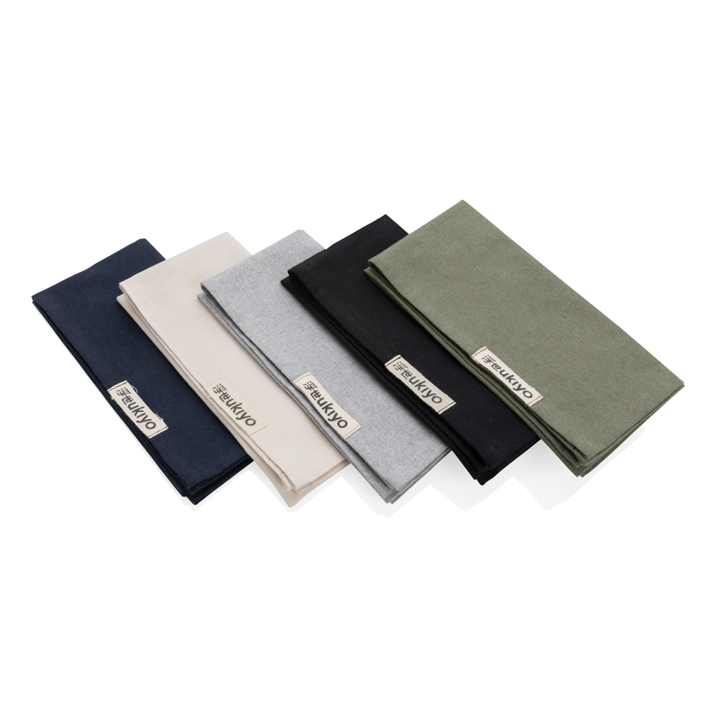 Set de 4 servilletas de mesa personalizado Ukiyo Aware de algodón reciclado - Hogar - Regalo Promocional Personalizado - imagen 6