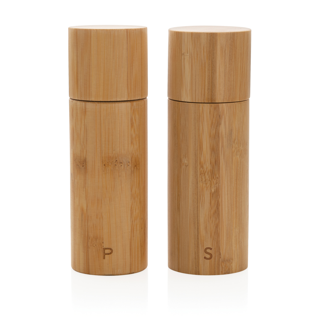 Set de molinillo de sal y pimienta personalizado Ukiyo de bambú - Hogar - Regalo Promocional Personalizado - imagen 6