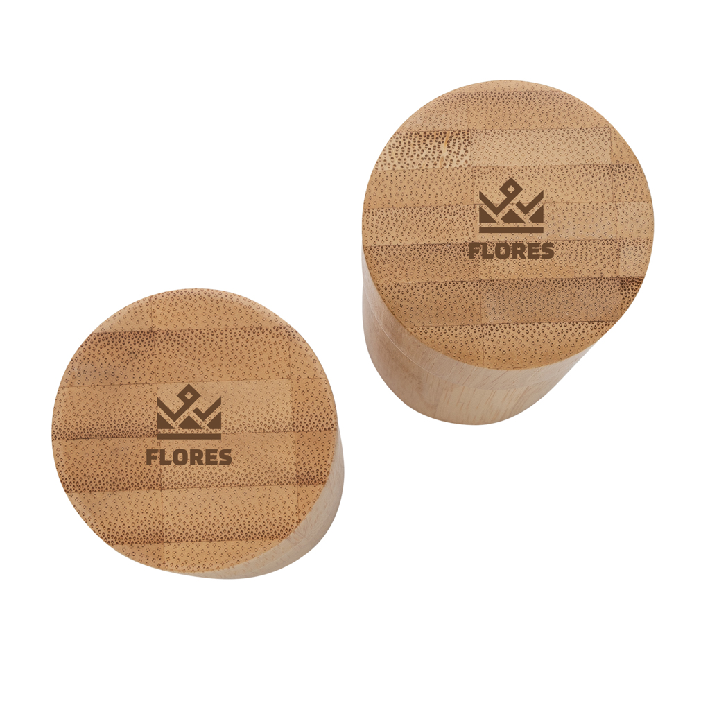 Set de molinillo de sal y pimienta personalizado Ukiyo de bambú - Hogar - Regalo Promocional Personalizado - imagen 8