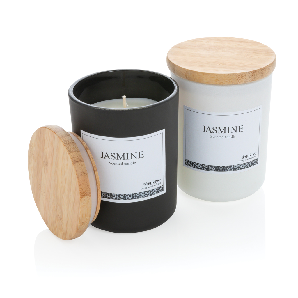 Vela perfumada personalizada Ukiyo deluxe con tapa de bambú - Hogar - Regalo Promocional Personalizado - imagen 11