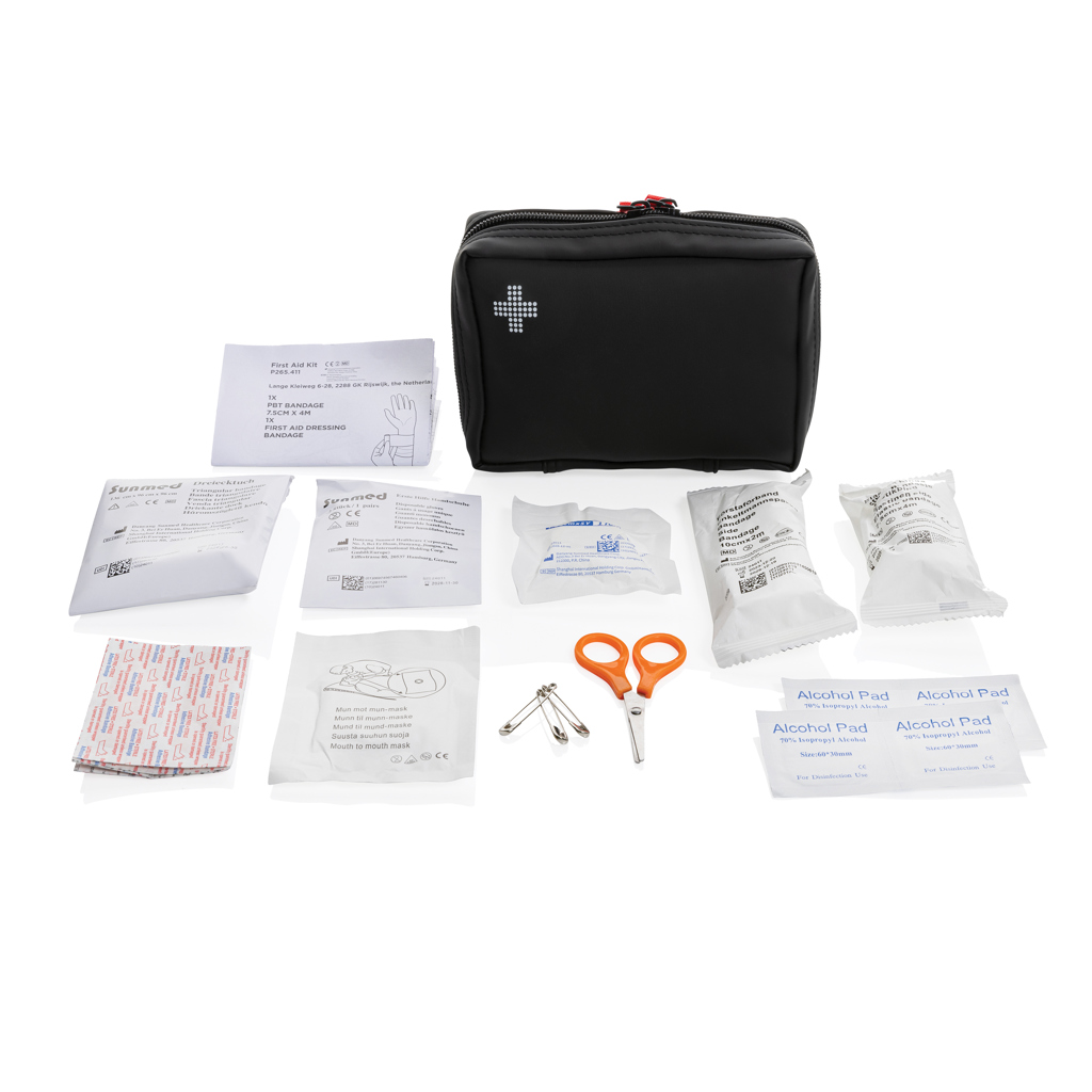 Botiquín personalizado de primeros auxilios PU y nubuck reciclado RCS - Otros cuidado personal - Regalo Promocional Personalizado - imagen 3
