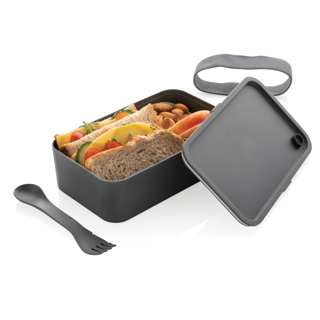 Fiambrera personalizada PP con cubiertos - Hogar - Regalo Promocional Personalizado - imagen 4