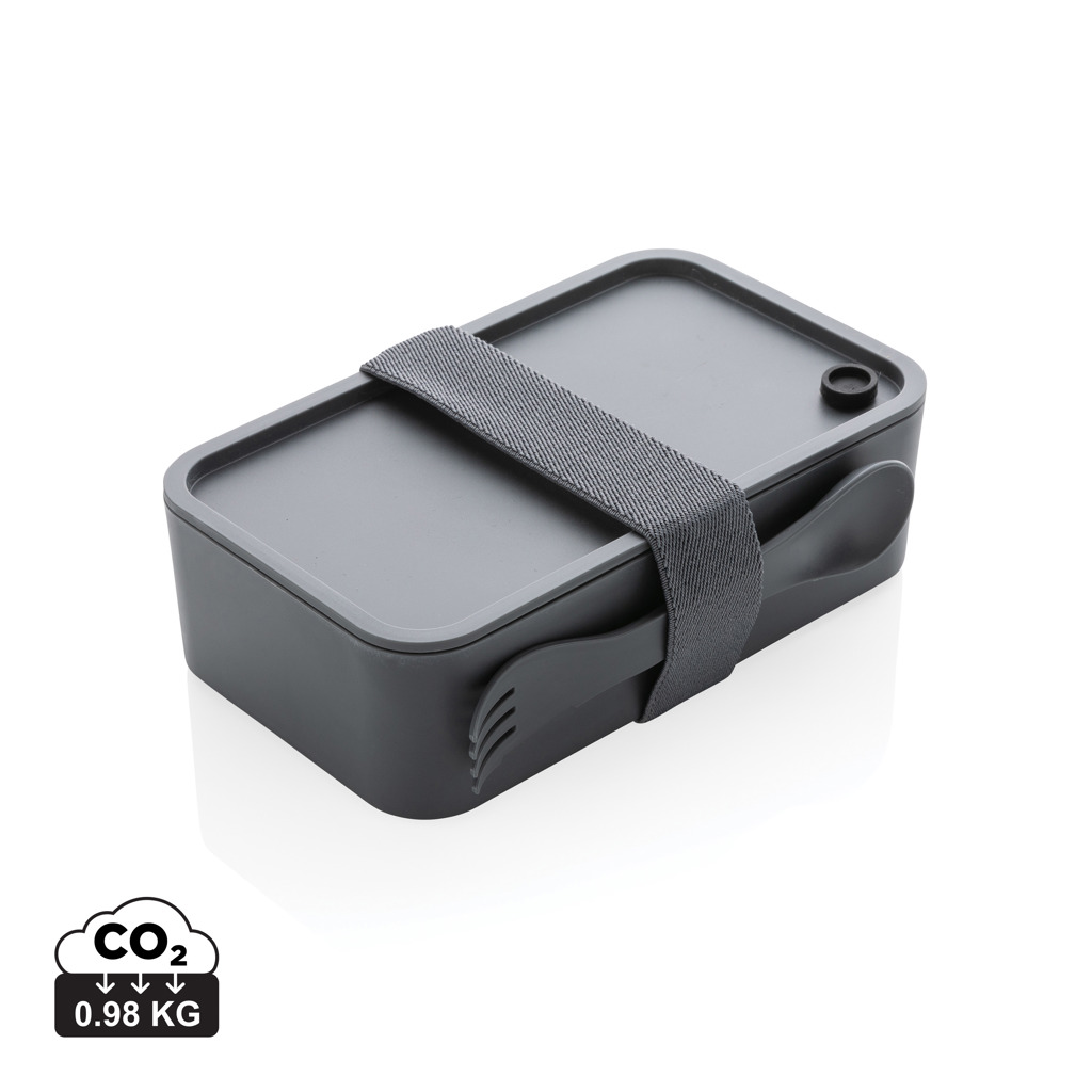 Fiambrera personalizada PP con cubiertos - Hogar - Regalo Promocional Personalizado