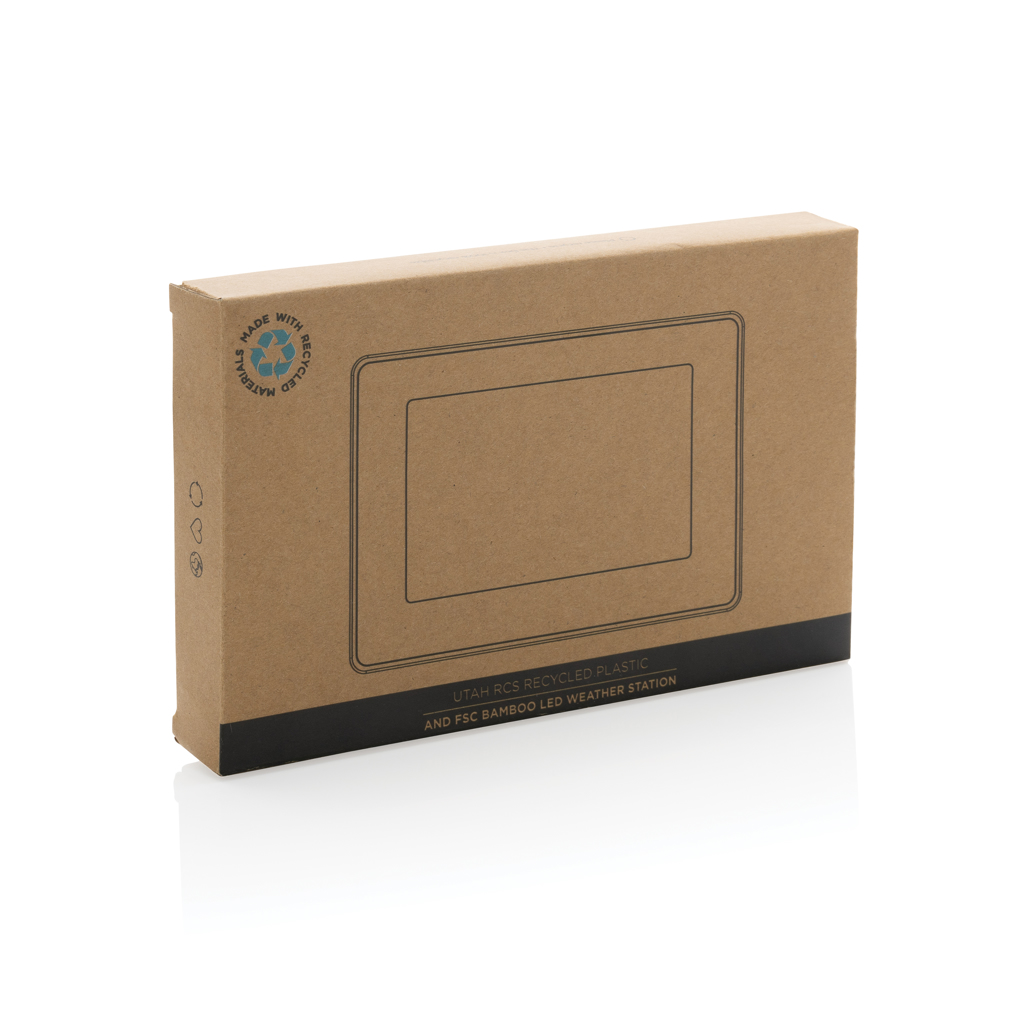 Reloj Utah RCS Rplastic bambú LED - Hogar - Regalo Promocional Personalizado - imagen 8