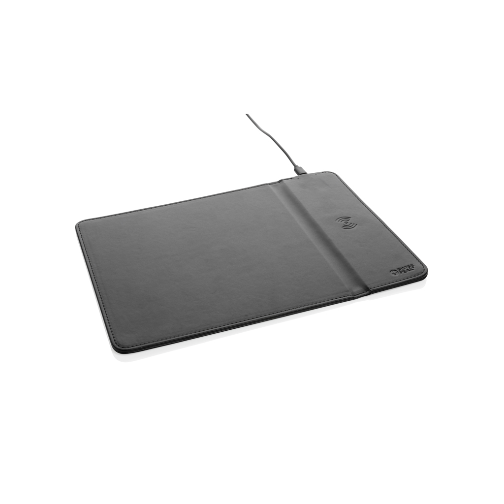 Alfombrilla de carga inalámbrica personalizada RCS PU reciclada 10W - Tecnología - Regalo Promocional Personalizado - vista alternativa