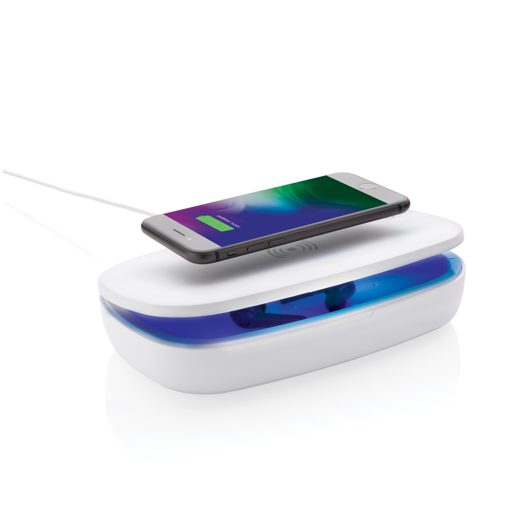 Caja personalizada esterilizadora UV-C con cargador inalámbrico de 5W - Tecnología - Regalo Promocional Personalizado - imagen 13