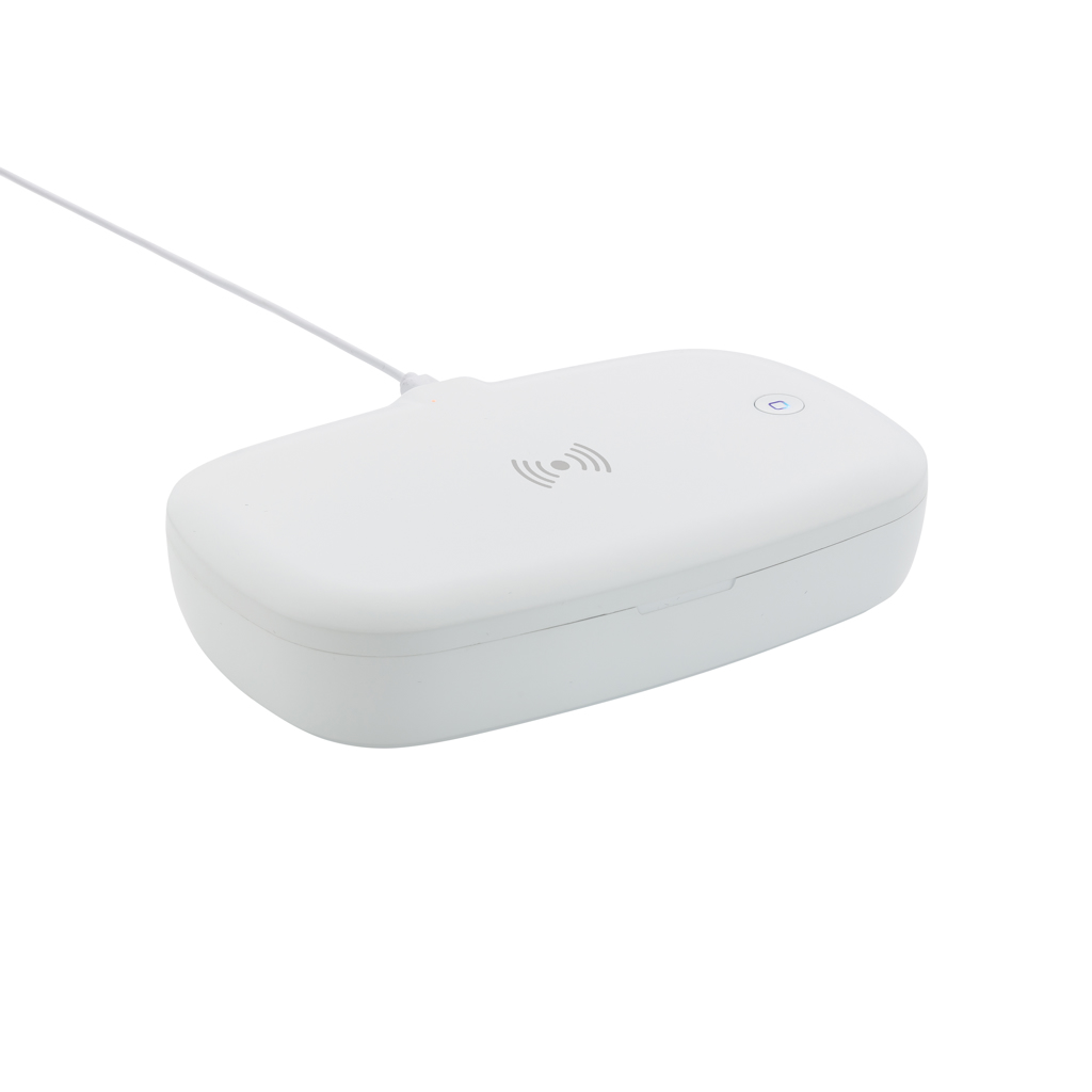 Caja personalizada esterilizadora UV-C con cargador inalámbrico de 5W - Tecnología - Regalo Promocional Personalizado - imagen 2
