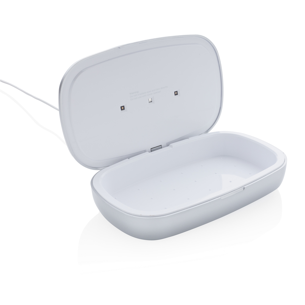 Caja esterilizadora Rena UV-C con cargador inalámbrico de 5W - Tecnología - Regalo Promocional Personalizado - imagen 4