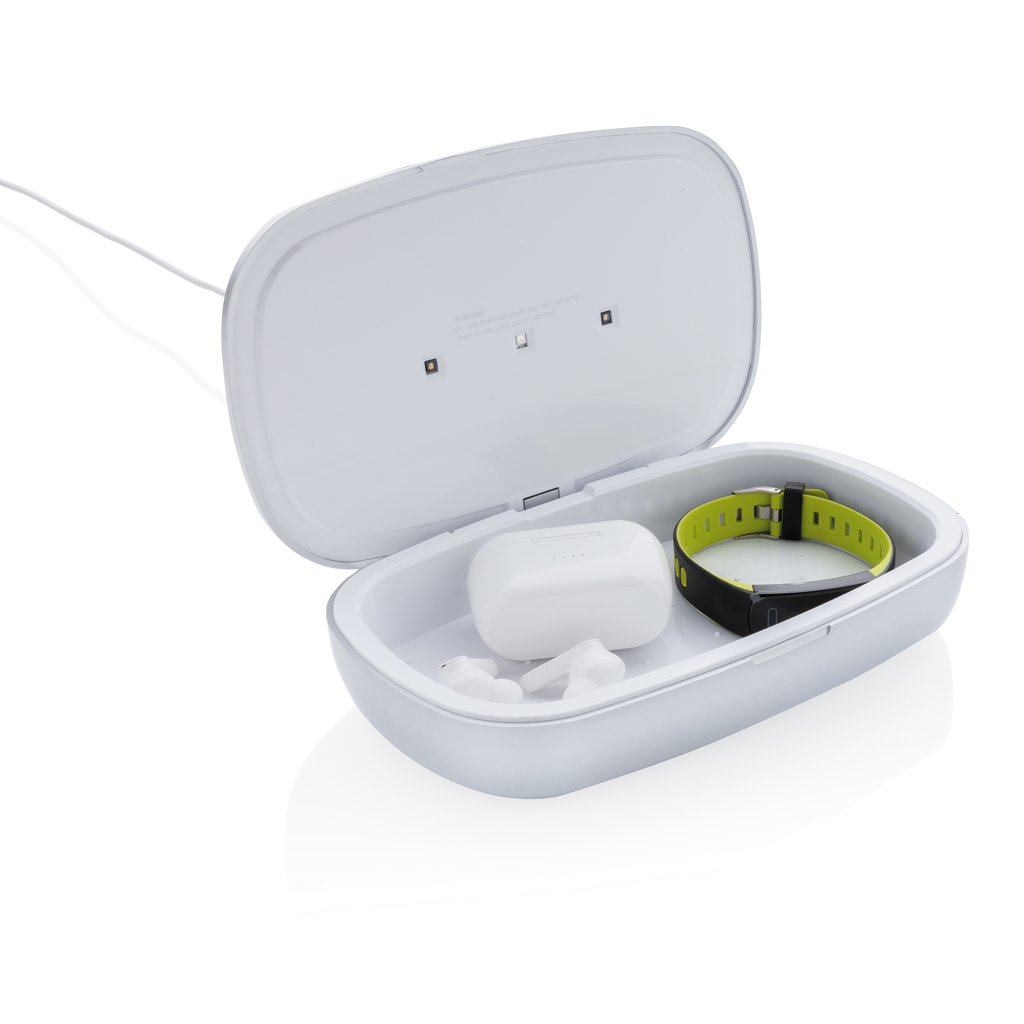 Caja esterilizadora Rena UV-C con cargador inalámbrico de 5W - Tecnología - Regalo Promocional Personalizado - imagen 5