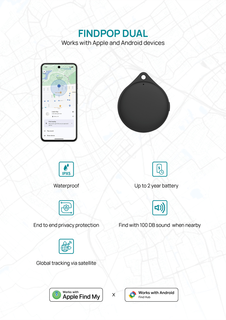 Localizador de objetos Findpop Dual RCS IPX5 - Tecnología - Regalo Promocional Personalizado - imagen 9