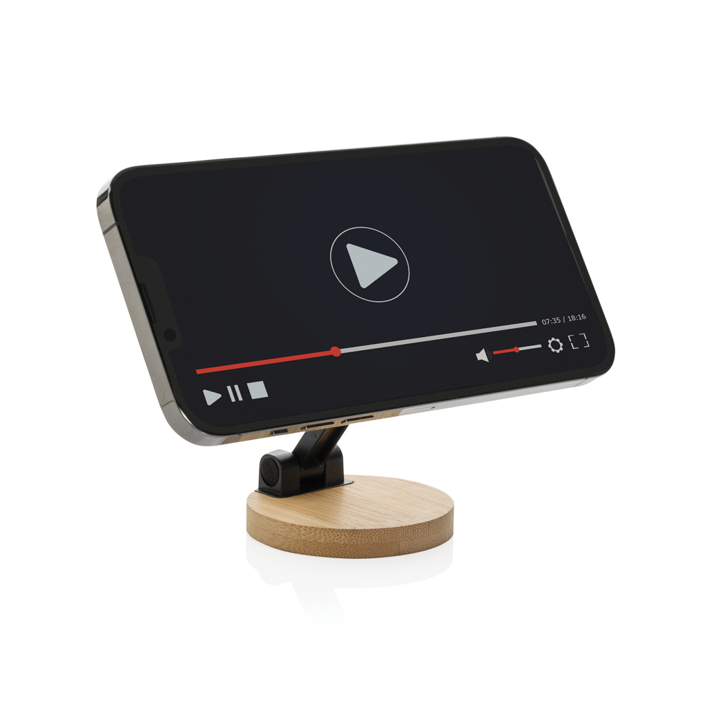 Soporte teléfono plástico reciclado y bambú Magmount RCS - Tecnología - Regalo Promocional Personalizado - imagen 3