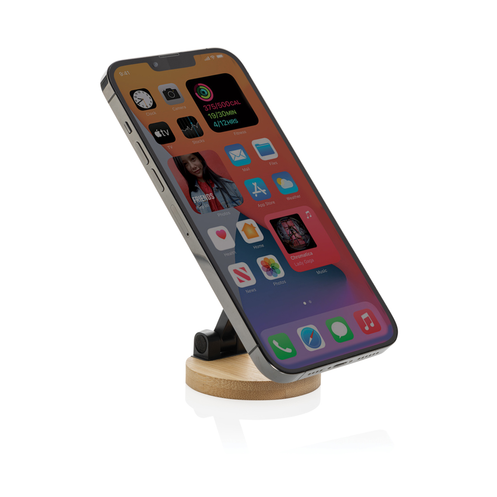 Soporte teléfono plástico reciclado y bambú Magmount RCS - Tecnología - Regalo Promocional Personalizado - imagen 4