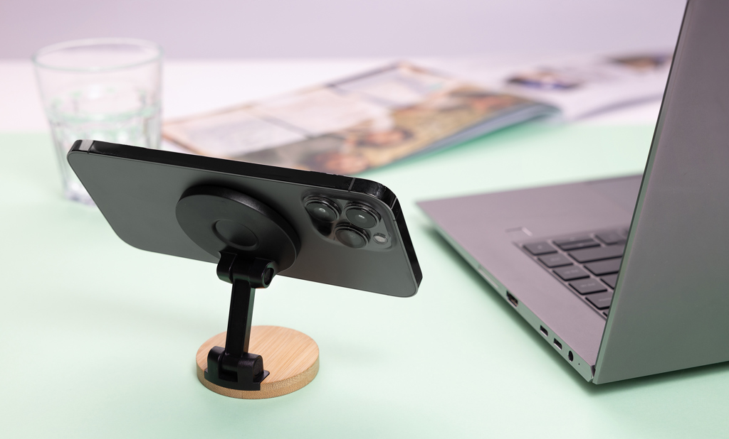 Soporte teléfono plástico reciclado y bambú Magmount RCS - Tecnología - Regalo Promocional Personalizado - imagen 9