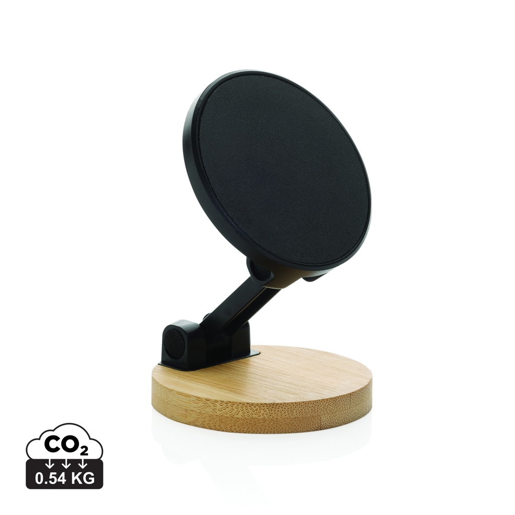 Soporte teléfono plástico reciclado y bambú Magmount RCS - Tecnología - Regalo Promocional Personalizado
