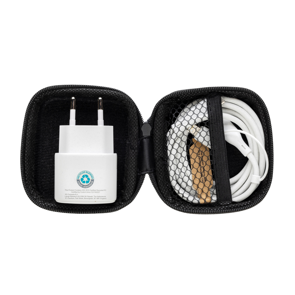 Set de carga personalizado Boost RCS PET reciclado 20W tipo C de 2 piezas - Viaje - Regalo Promocional Personalizado - imagen 7