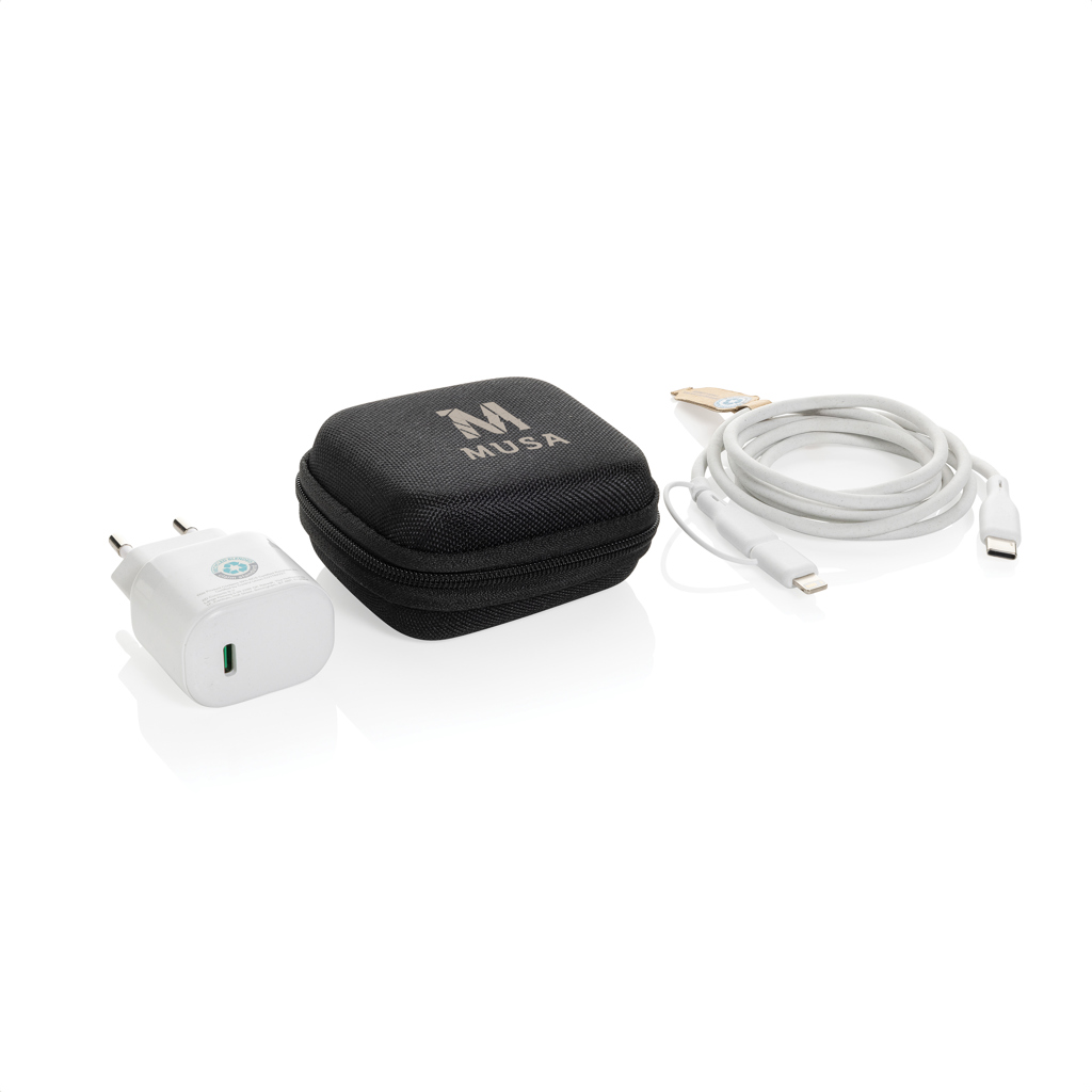 Set de carga personalizado Boost RCS PET reciclado 20W tipo C de 2 piezas - Viaje - Regalo Promocional Personalizado - imagen 9