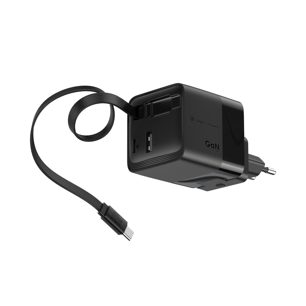 Cargador GaN Mendocino con cable retráctil Urban Vitamin 65W - Tecnología - Regalo Promocional Personalizado - imagen 10