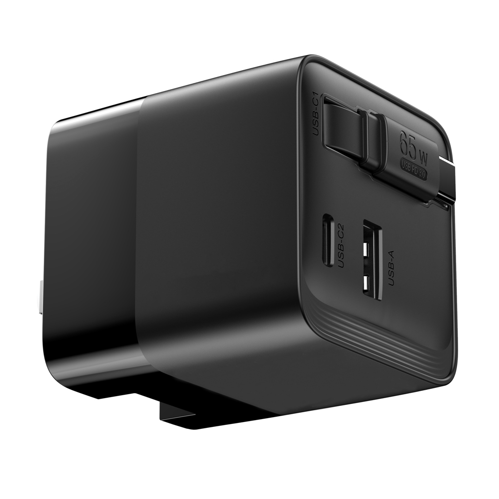 Cargador GaN Mendocino con cable retráctil Urban Vitamin 65W - Tecnología - Regalo Promocional Personalizado - imagen 11