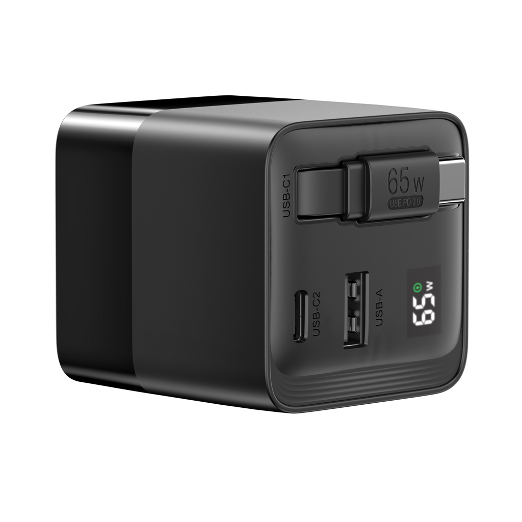 Cargador GaN Mendocino con cable retráctil Urban Vitamin 65W - Tecnología - Regalo Promocional Personalizado - imagen 12