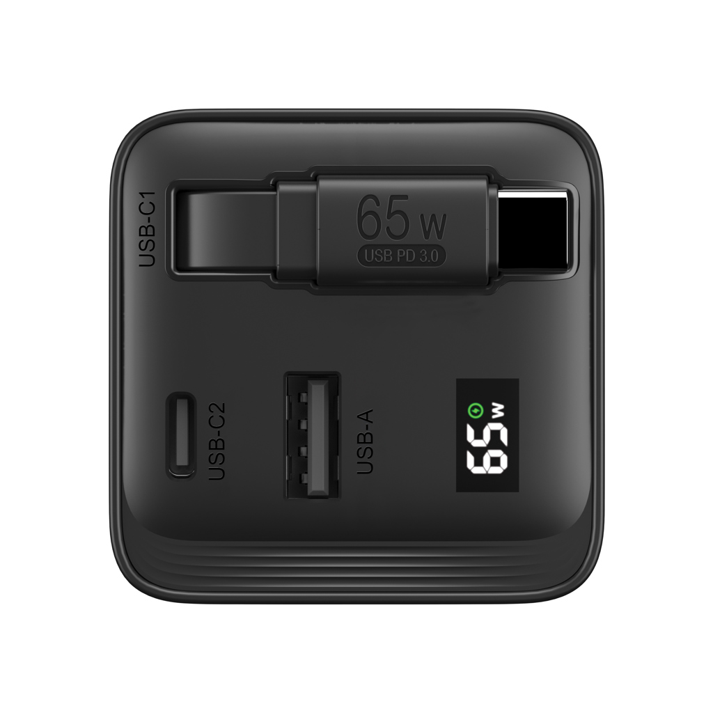 Cargador GaN Mendocino con cable retráctil Urban Vitamin 65W - Tecnología - Regalo Promocional Personalizado - imagen 14