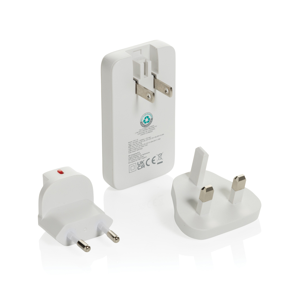 Cargador plano Fluxo RCS 65W GaN y conectores universales - Tecnología - Regalo Promocional Personalizado - vista alternativa