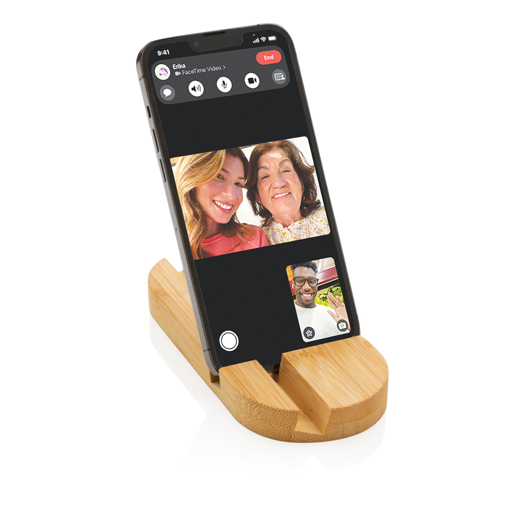 Soporte de bambú para tablet y teléfono - Tecnología - Regalo Promocional Personalizado - imagen 3