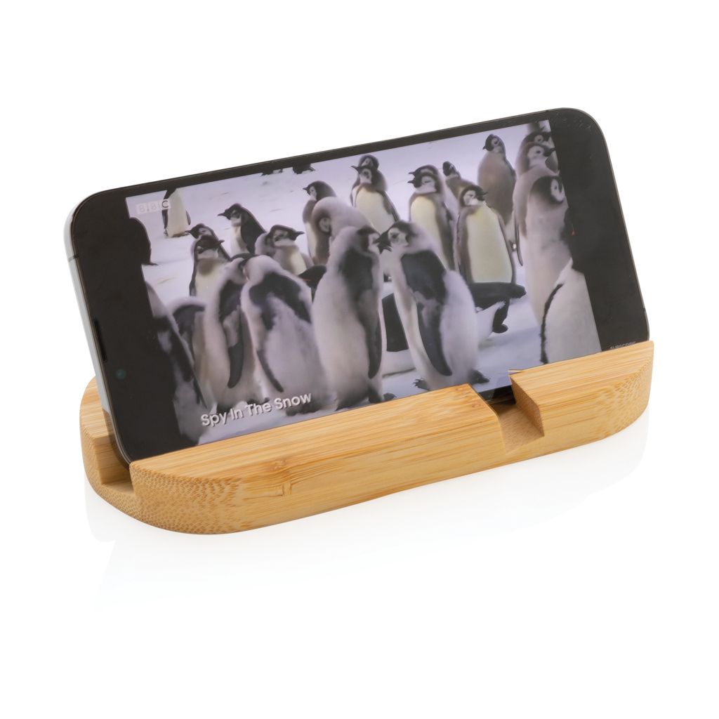 Soporte de bambú para tablet y teléfono - Tecnología - Regalo Promocional Personalizado - imagen 4