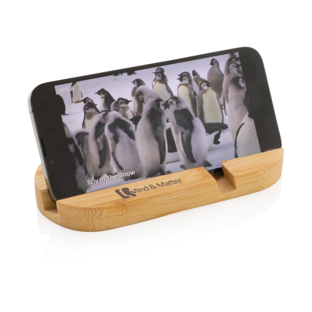 Soporte de bambú para tablet y teléfono - Tecnología - Regalo Promocional Personalizado - imagen 6